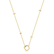 Ania Haie Gold Star Chain Charm Connector Necklace