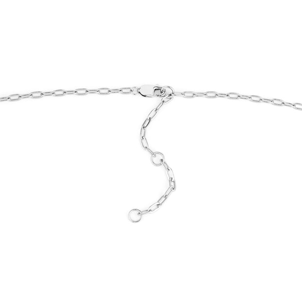 Ania Haie Silver Shimmer Chain Charm Connector Necklace