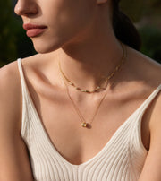 Ania Haie Gold Geometric Sparkle Pendant Necklace