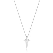 Ania Haie Silver Geometric Point Pendant Necklace