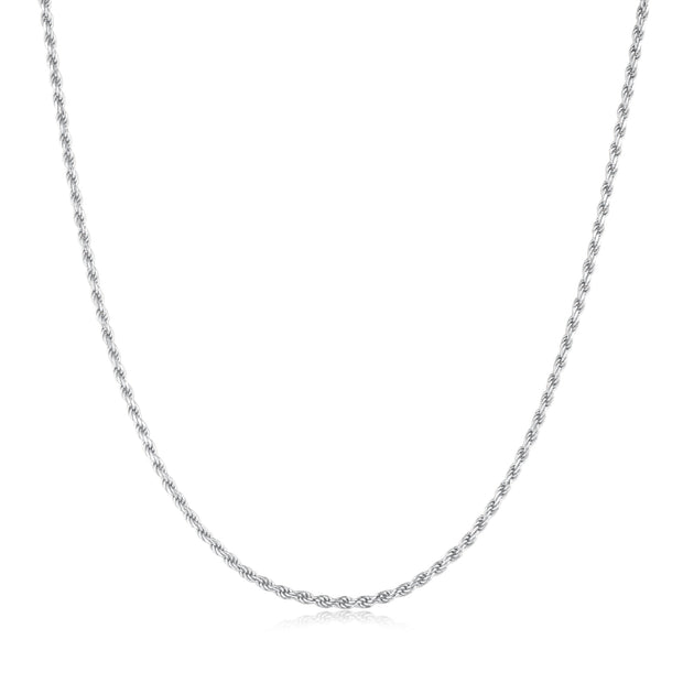 Ania Haie Silver Rope Twist Chain Necklace