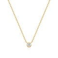 Ania Haie Gold Round Solitaire Cubic Zirconia Necklace