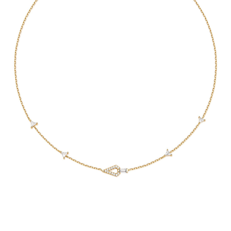 Ania Haie Gold Geometric Satellite Necklace