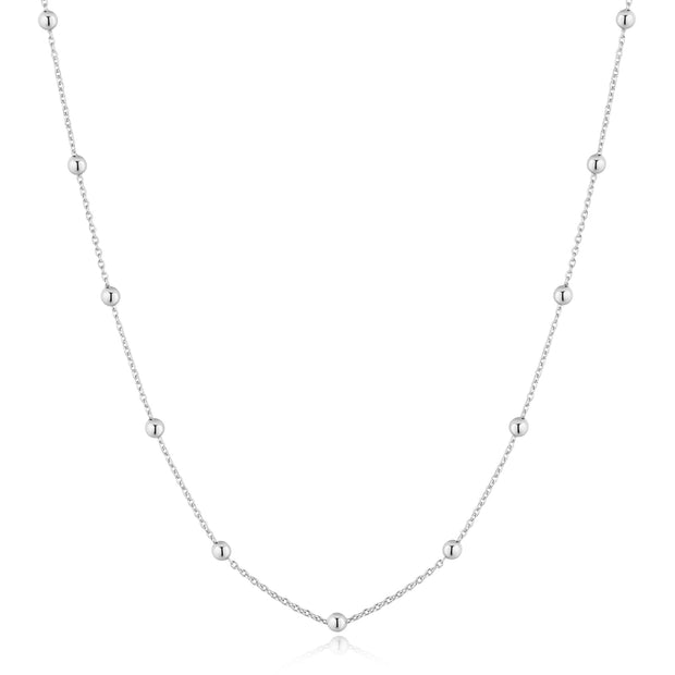 Ania Haie Silver Bobble Long Chain Necklace