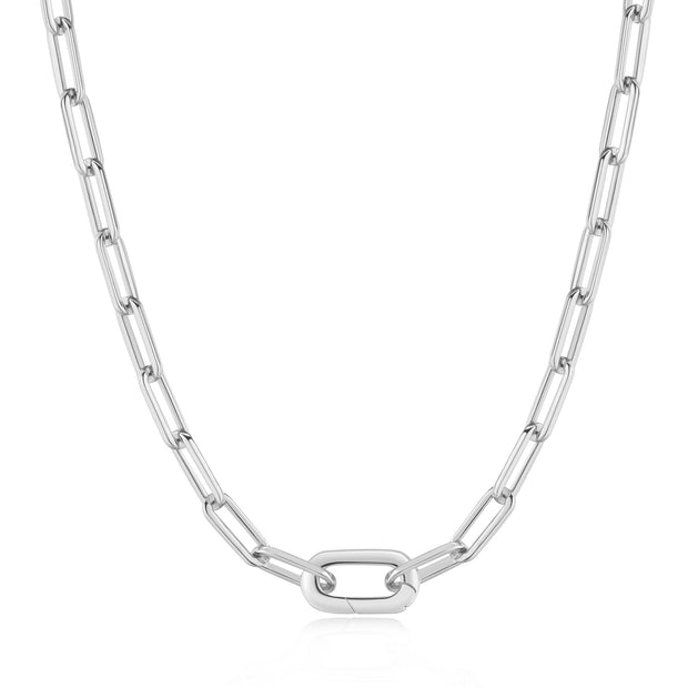 Ania Haie Silver Linked Chunky Chain Necklace