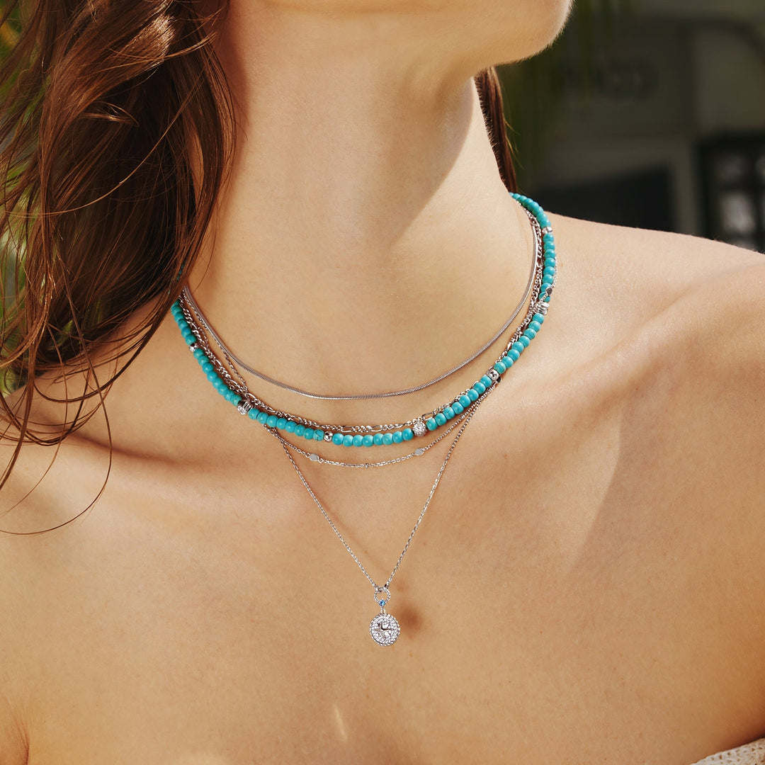Silver Filia Curb Chain Necklace | The Jewellery Boutique