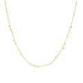 Gold Mini Disc Drop Stacking Necklace | The Jewellery Boutique