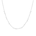 Silver Mini Disc Drop Stacking Necklace | The Jewellery Boutique