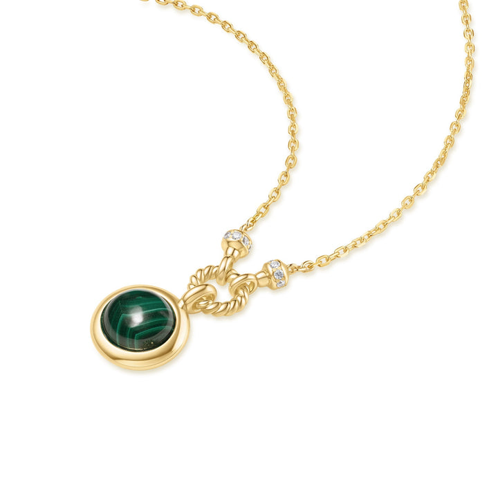 Gold Malachite Reversible Vacation Necklace | The Jewellery Boutique