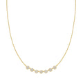 Gold Pave Multi Beaded Chain Necklace | The Jewellery Boutique