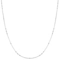 Silver Mini Bead Station Necklace
