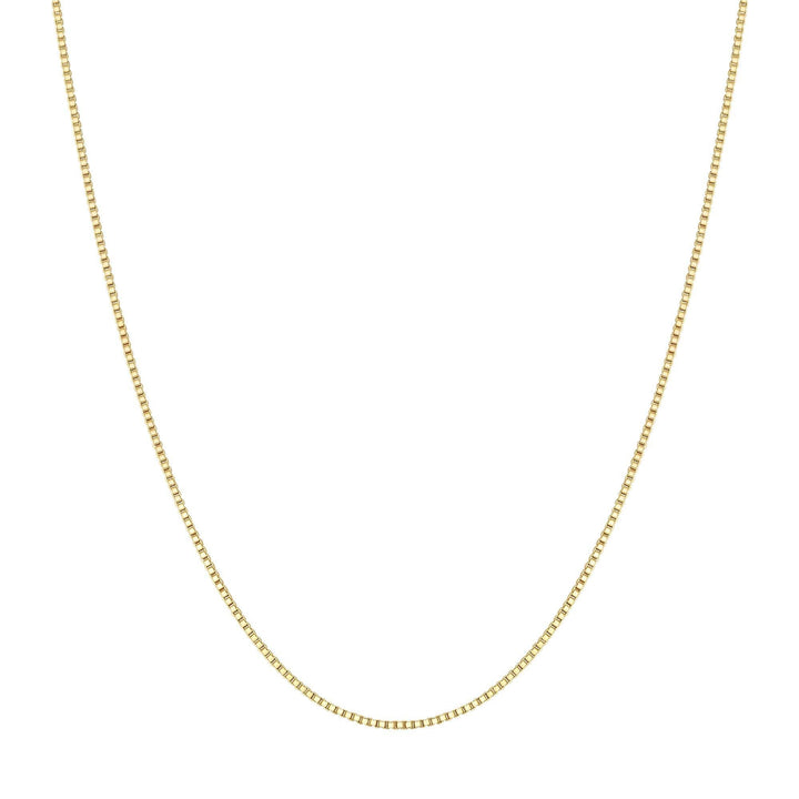 Gold Box Chain Necklace