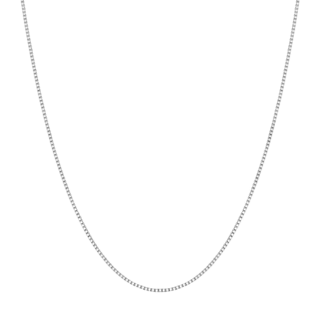Silver Box Chain Necklace