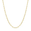 Ania Haie Gold Bezel Station Paper Clip Chain Necklace