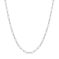 Ania Haie Silver Bezel Station Paper Clip Chain Necklace