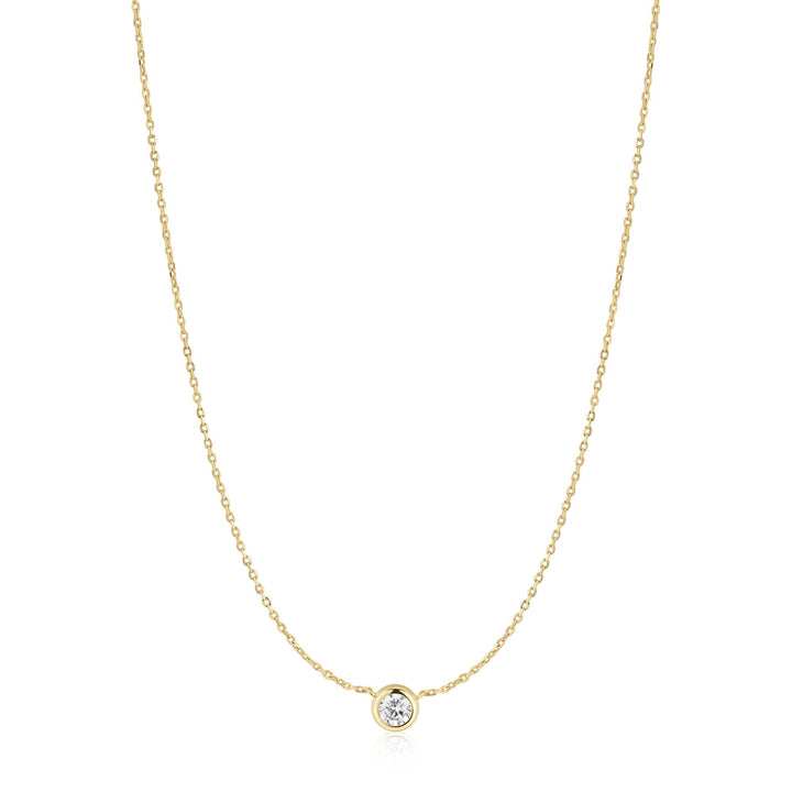 Gold Solitaire Necklace | The Jewellery Boutique Australia