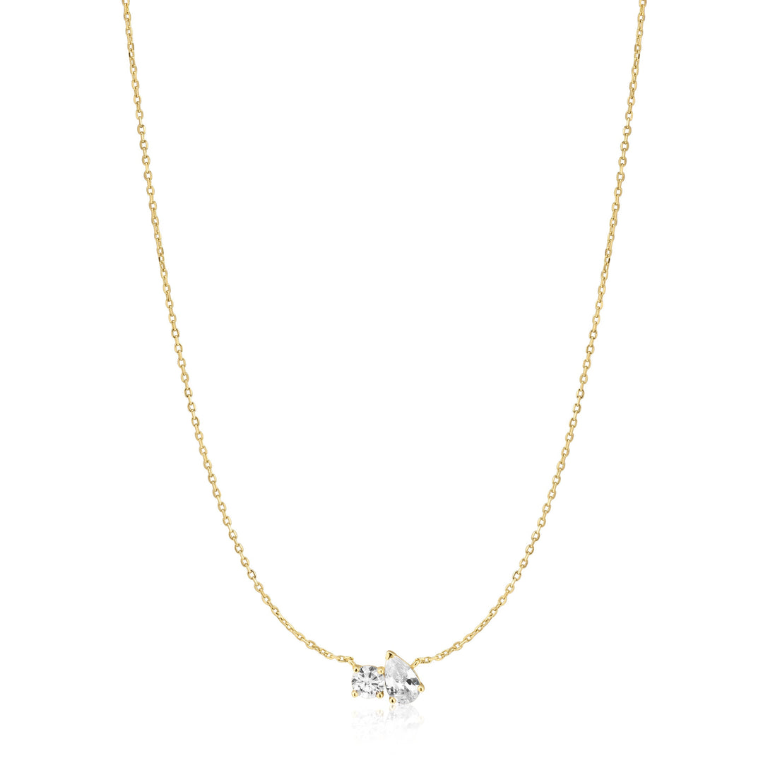 Gold Toi & Moi Necklace | The Jewellery Boutique Australia