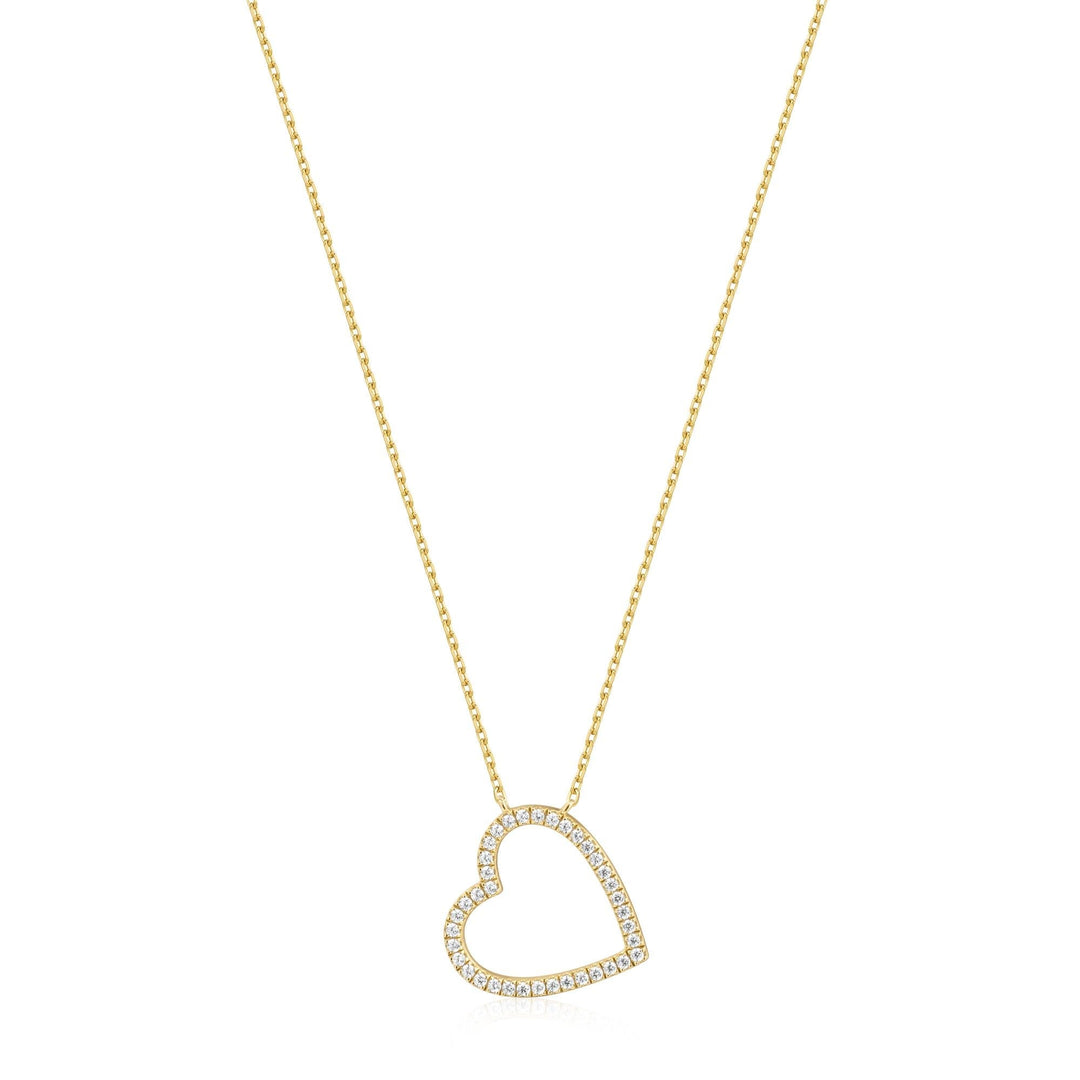 14kt Gold Plating Heart Necklace | The Jewellery Boutique Australia