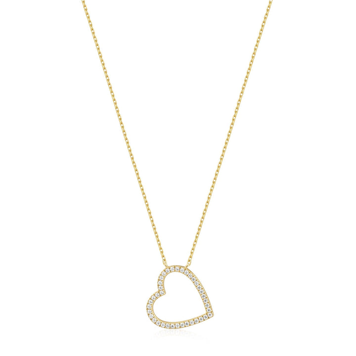 14kt Gold Plating Heart Necklace | The Jewellery Boutique Australia