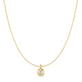 Ania Haie Gold Modern Bezel-Set Solitaire Necklace