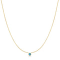Ania Haie Gold Bezel-Set Lab-Created Turquoise Solitaire Necklace