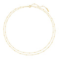 Ania Haie Gold Double Chain Bead Station Necklace