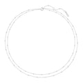 Ania Haie Silver Double Chain Bead Station Necklace