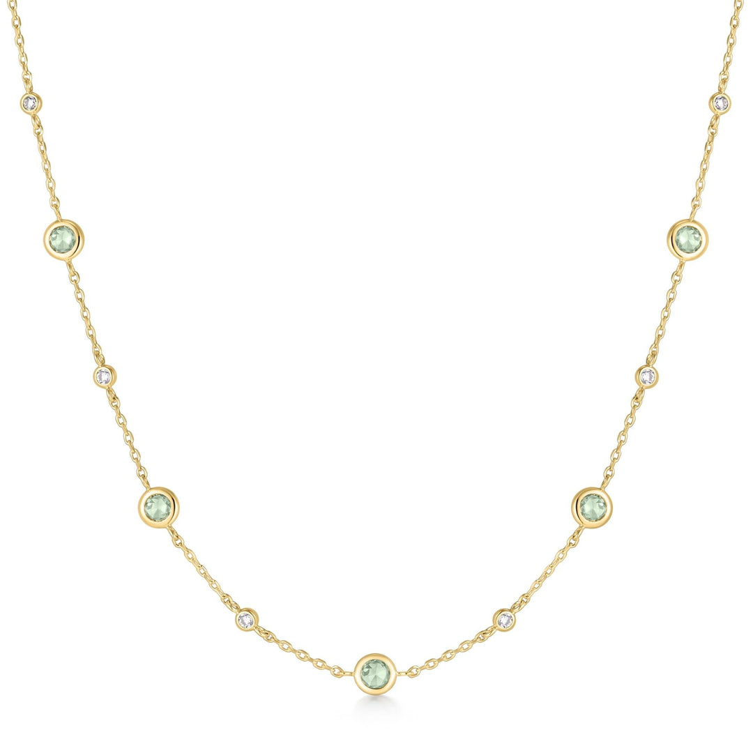Ania Haie Gold Mint Green Station Necklace