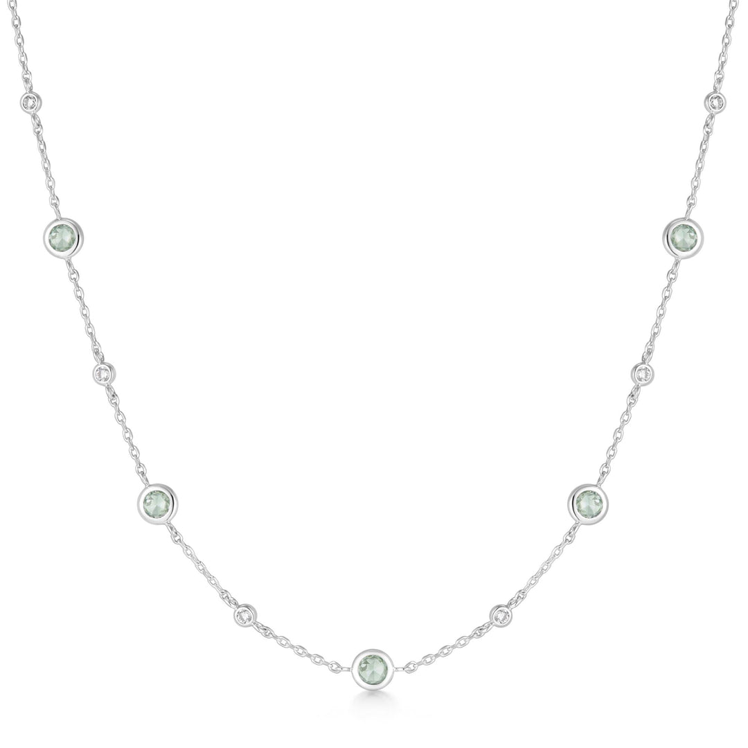 Ania Haie Silver Mint Green Station Necklace