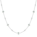 Ania Haie Silver Mint Green Station Necklace