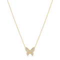 Ania Haie Gold Butterfly Pave Necklace