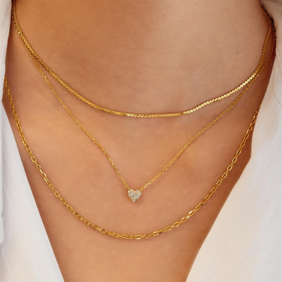 Ania Haie Gold Pave Heart Necklace | The Jewellery Boutique Australia