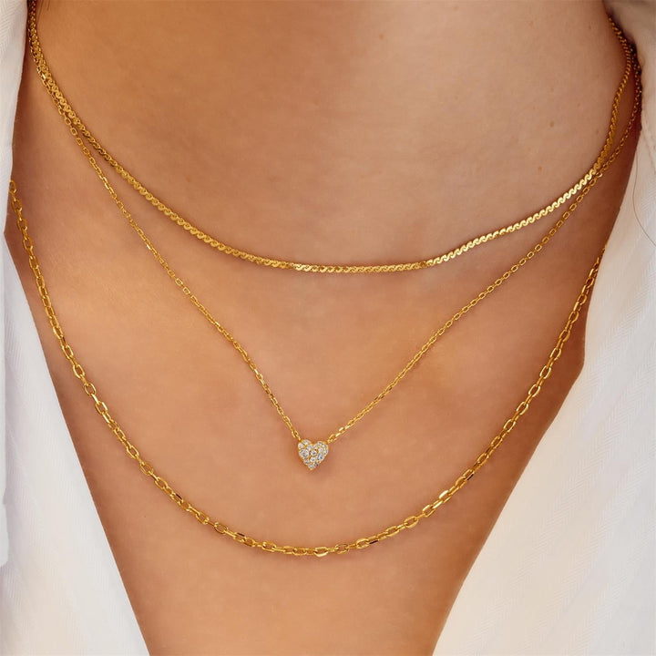 Ania Haie Gold Pave Heart Necklace | The Jewellery Boutique Australia