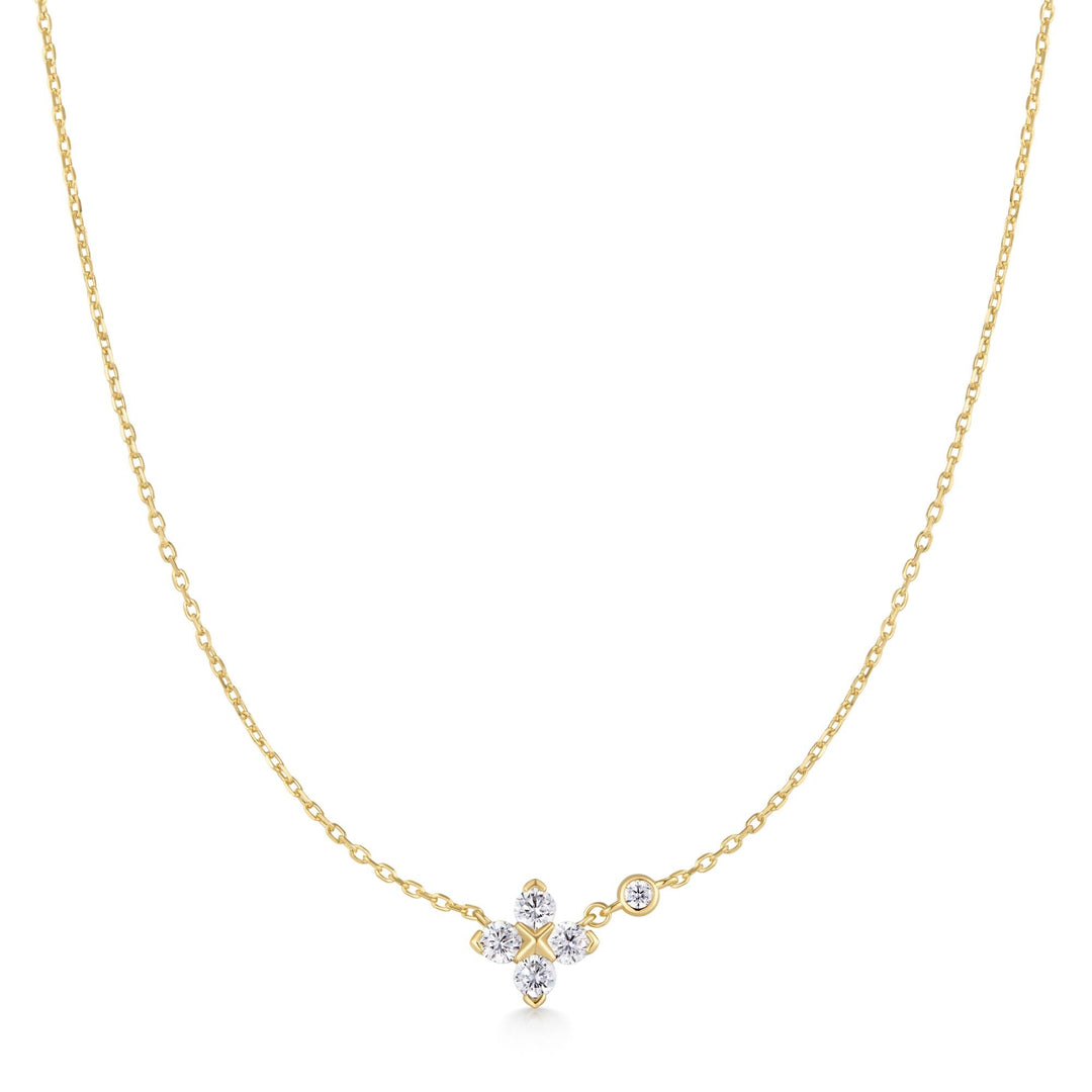 Ania Haie Gold Sparkling Lucky Clover Necklace | The Jewellery Boutique Australia