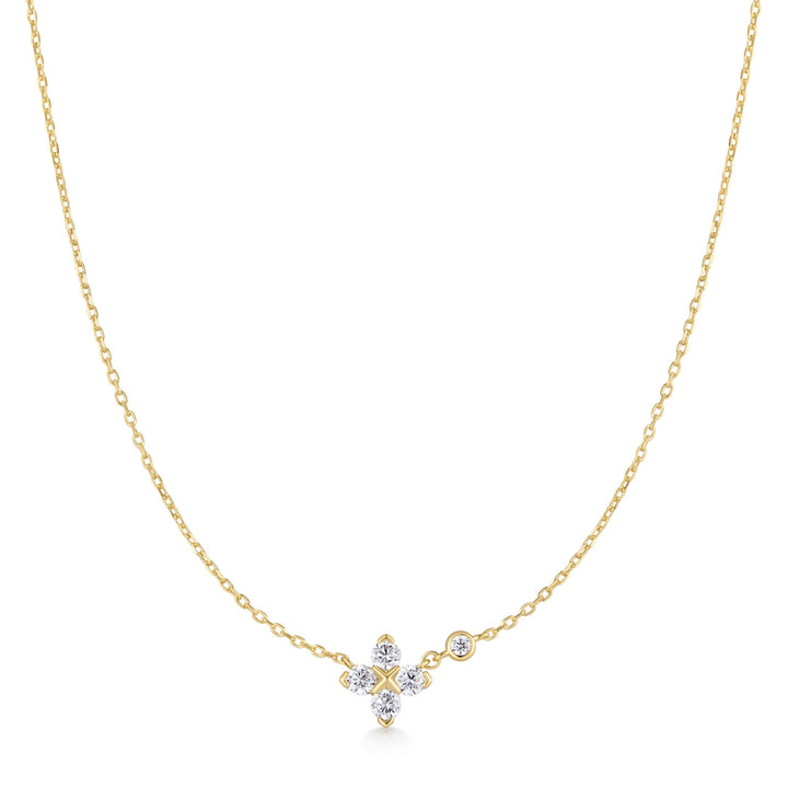 Ania Haie Gold Sparkling Lucky Clover Necklace | The Jewellery Boutique Australia
