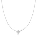 Ania Haie Silver Sparkling Lucky Clover Necklace | The Jewellery Boutique Australia