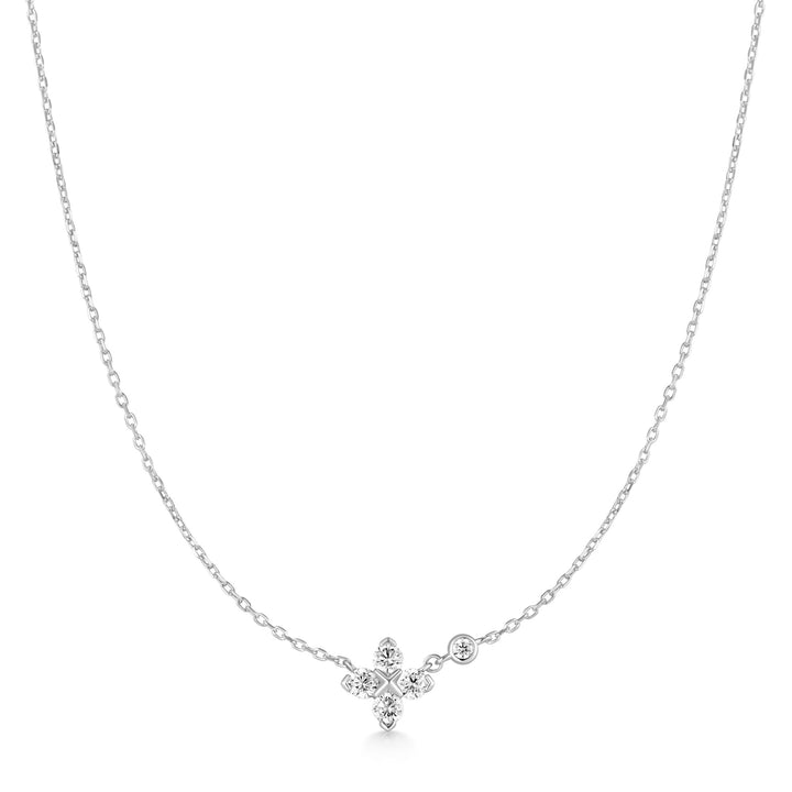 Ania Haie Silver Sparkling Lucky Clover Necklace | The Jewellery Boutique Australia