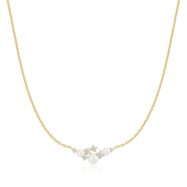 Ania Haie Silver Shell Pearl Cluster Necklace | The Jewellery Boutique Australia