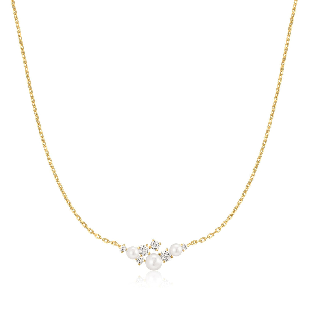 Ania Haie Gold Shell Pearl Cluster Necklace | The Jewellery Boutique Australia