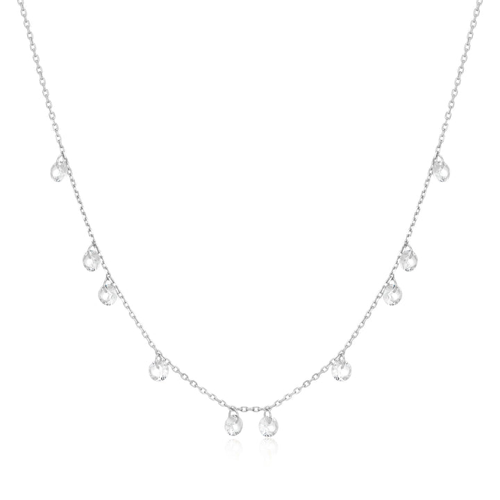 Ania Haie Silver Droplet Station Necklace | The Jewellery Boutique Australia