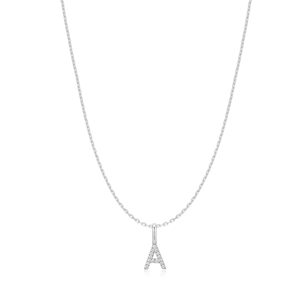 Ania Haie Silver Letter A Initial Necklace | The Jewellery Boutique Australia
