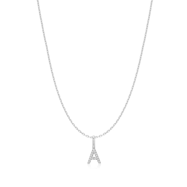 Ania Haie Silver Letter A Initial Necklace | The Jewellery Boutique Australia