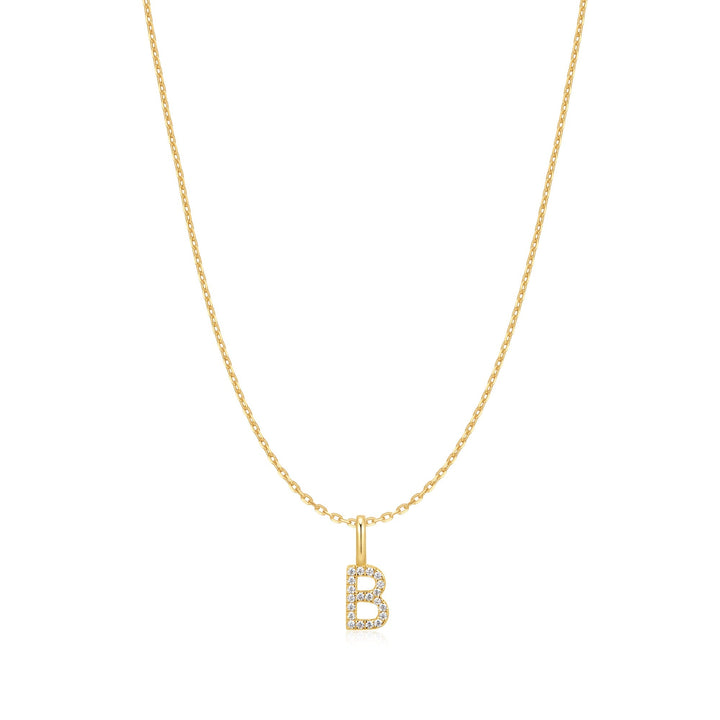 Ania Haie Gold Letter B Initial Necklace | The Jewellery Boutique Australia