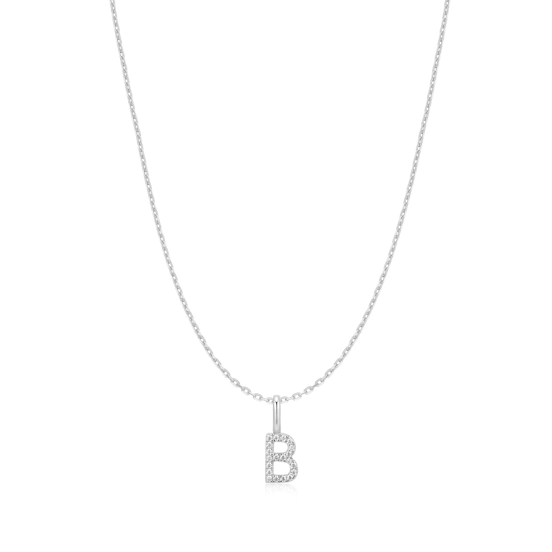 Ania Haie Silver Letter B Initial Necklace | The Jewellery Boutique Australia