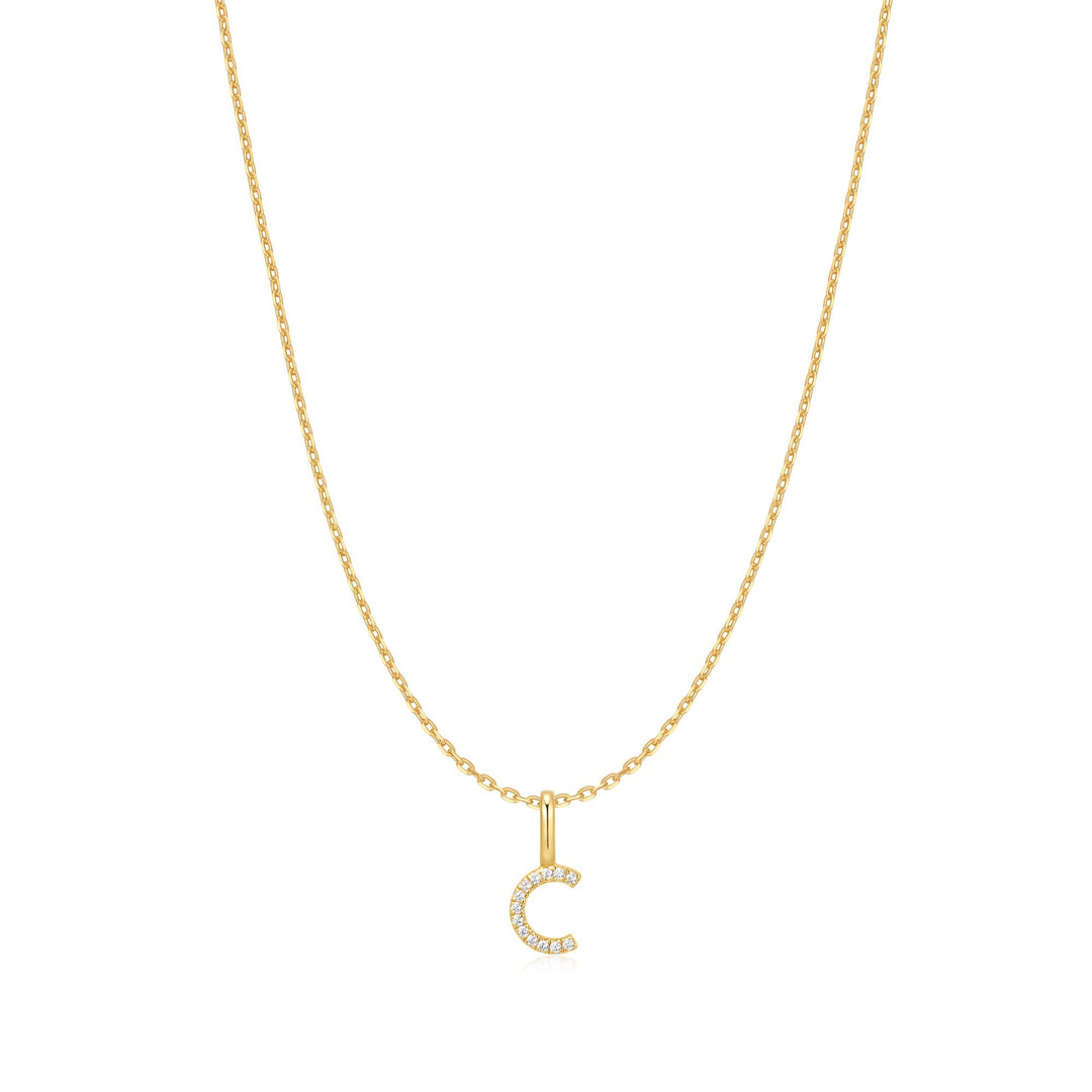 Ania Haie Gold Letter C Initial Necklace | The Jewellery Boutique Australia