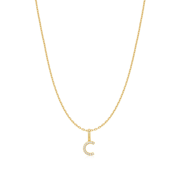 Ania Haie Gold Letter C Initial Necklace | The Jewellery Boutique Australia
