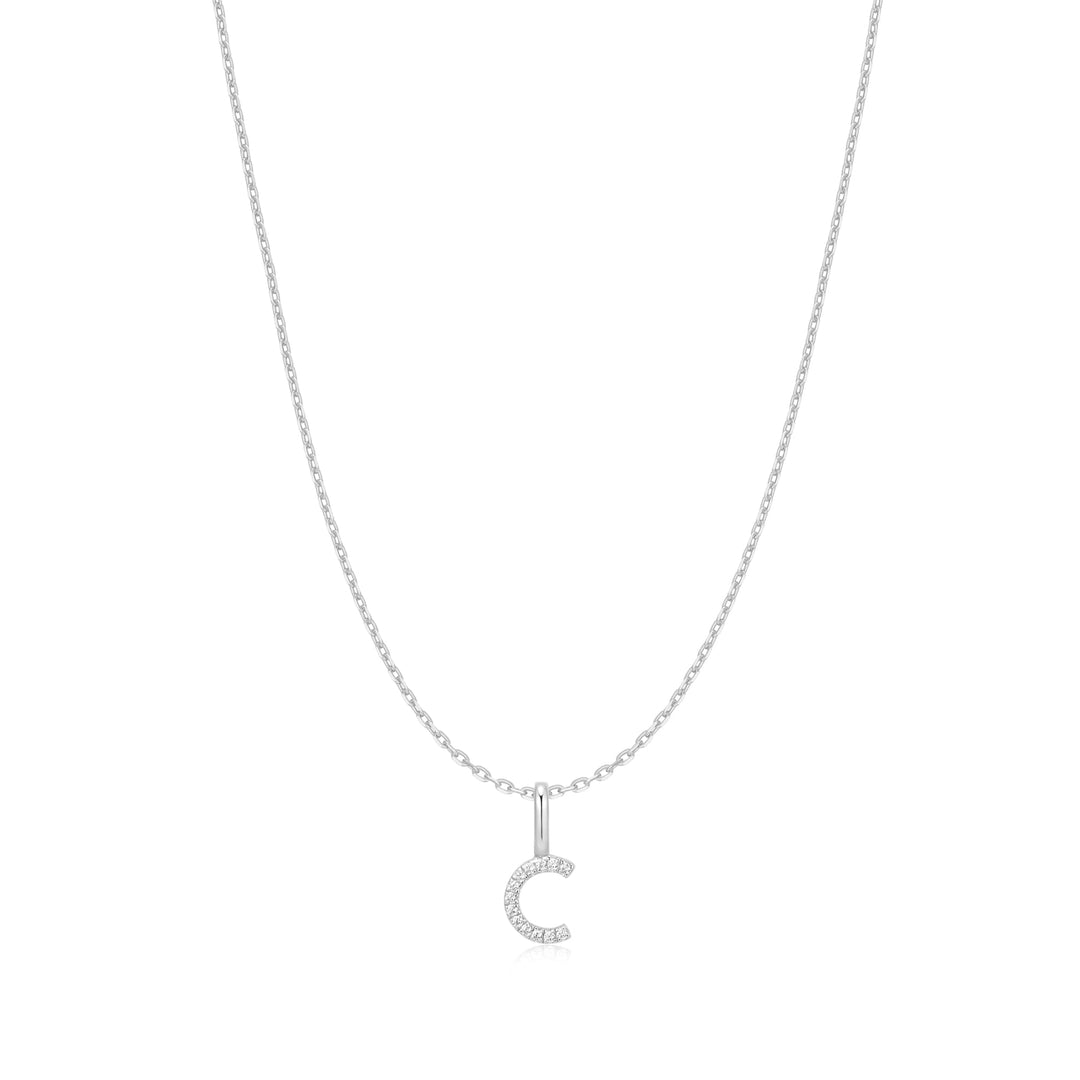 Ania Haie Silver Letter C Initial Necklace | The Jewellery Boutique Australia