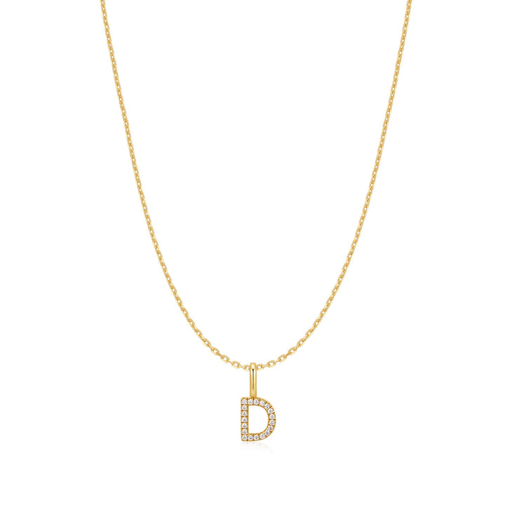 Ania Haie Gold Letter D Initial Necklace | The Jewellery Boutique Australia