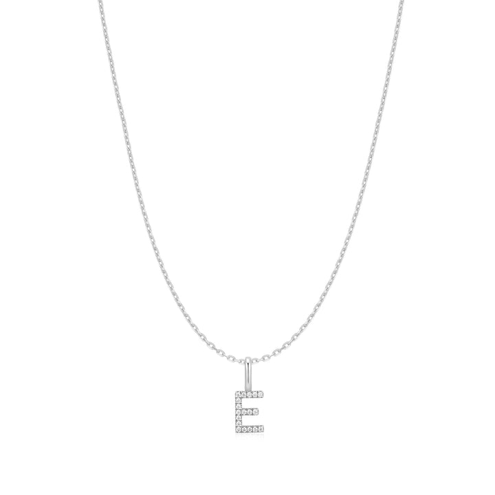 Ania Haie Silver Letter E Initial Necklace | The Jewellery Boutique Australia