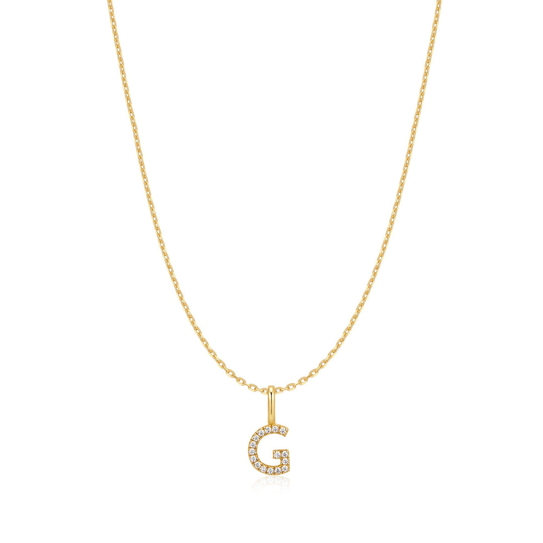 Ania Haie Gold Letter G Initial Necklace | The Jewellery Boutique Australia